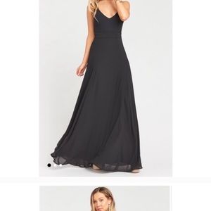 Show me your mumu black chiffon Jenn maxi
